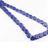 Natural Lapis Lazuli Faceted Square Beads Strand Length 13 Inches and Size 8mm to 10mm approx.